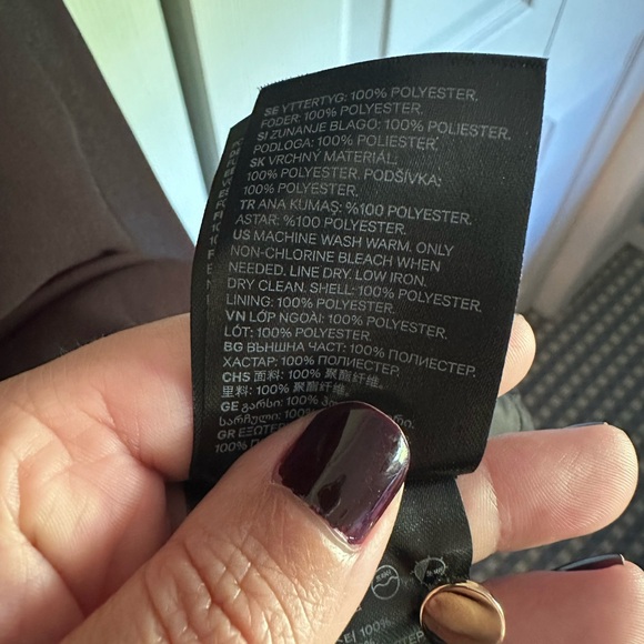 H&M Black Dress with Tie Belt size L - Picture 4 of 4